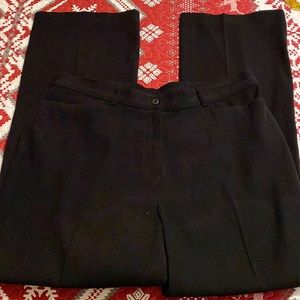 Black pants size 14. Coldwater Creek. Excellent condition. Poly/spandex. Pockets